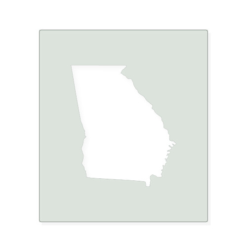 Georgia Reusable Mylar Stencil, 10 mil Plastic Paint Stencil for Crafts and Decor