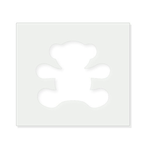 Teddy Bear Reusable Mylar Stencil - 10 mil Paint and Craft Stencil