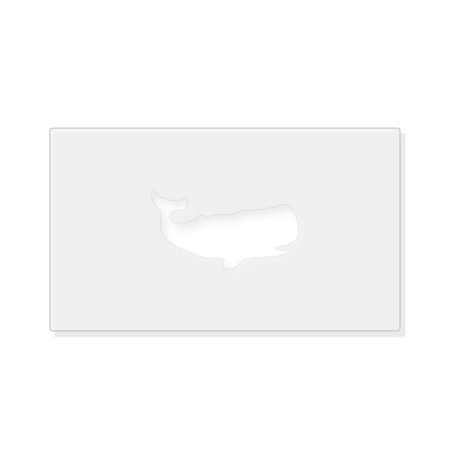 Whale 1 Reusable Mylar Stencil - 10 mil Paint and Craft Stencil