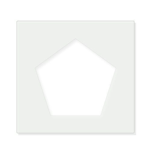Pentagon Reusable Mylar Stencil - 10 mil Paint and Craft Stencil
