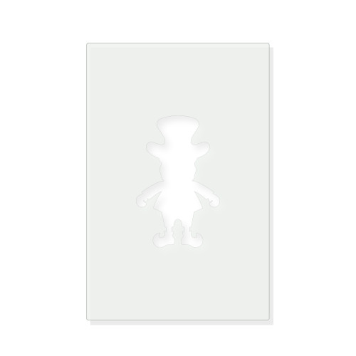 Leprechaun Reusable Mylar Stencil - 10 mil Paint and Craft Stencil