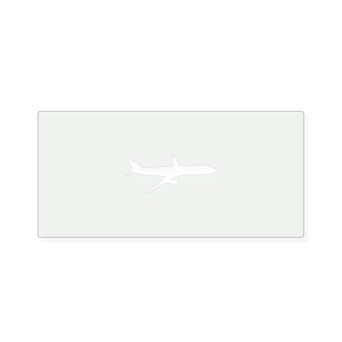 Airplane Reusable Mylar Stencil, 10 mil Plastic Paint Stencil for Crafts and Decor