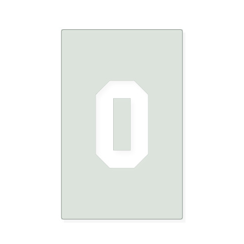 Number 2 Reusable Mylar Stencil, 10 mil Plastic Paint Stencil for Crafts and Decor