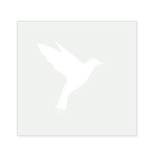 Hummingbird 2 Reusable Mylar Stencil, 10 mil Plastic Paint Stencil for Crafts and Decor