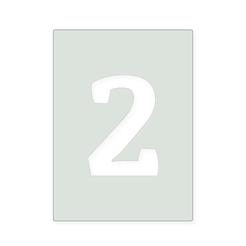 Number 5 Reusable Mylar Stencil, 10 mil Plastic Paint Stencil for Crafts and Decor