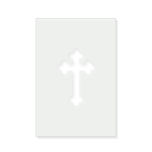 Botany Cross 2 Reusable Mylar Stencil - 10 mil Paint and Craft Stencil