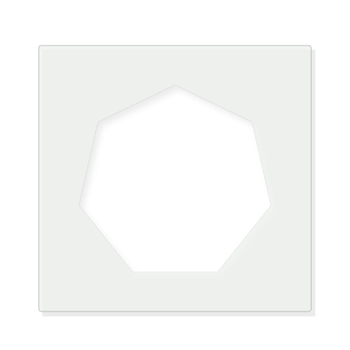 Heptagon Reusable Mylar Stencil - 10 mil Paint and Craft Stencil