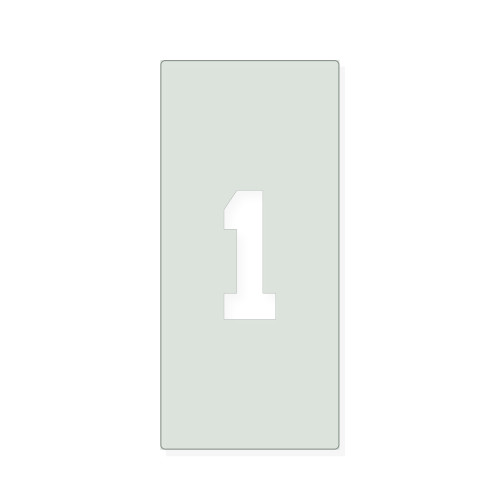 Number 4 Reusable Mylar Stencil, 10 mil Plastic Paint Stencil for Crafts and Decor