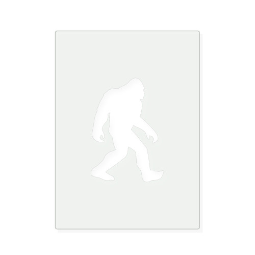 Bigfoot 2 Reusable Mylar Stencil, 10 mil Plastic Paint Stencil for Crafts and Decor
