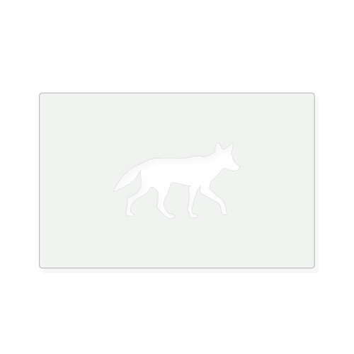 Coyote Reusable Mylar Stencil, 10 mil Plastic Paint Stencil for Crafts and Decor