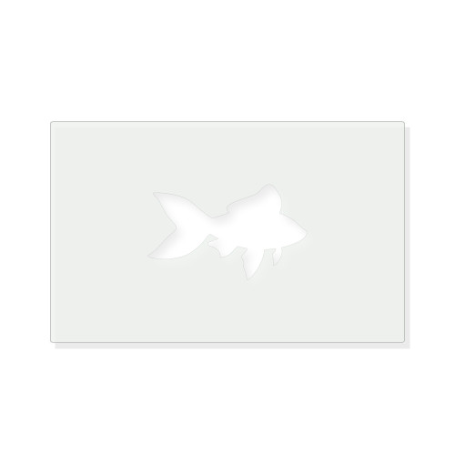 Fish Reusable Mylar Stencil - 10 mil Paint and Craft Stencil