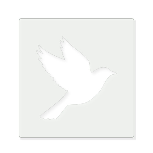 Bird Reusable Mylar Stencil - 10 mil Paint and Craft Stencil
