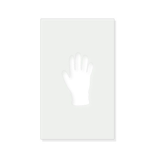 Glove Reusable Mylar Stencil - 10 mil Paint and Craft Stencil
