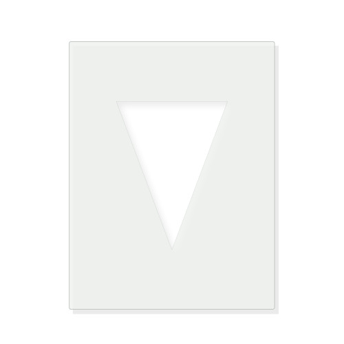 Triangle Bunting Reusable Mylar Stencil - 10 mil Paint and Craft Stencil