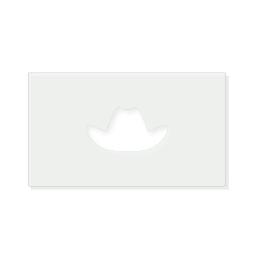 Cowboy Hat Reusable Mylar Stencil - 10 mil Paint and Craft Stencil