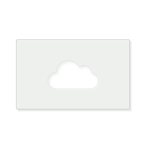 Cloud Reusable Mylar Stencil - 10 mil Paint and Craft Stencil