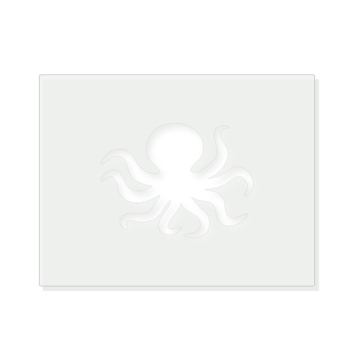 Octopus Reusable Mylar Stencil - 10 mil Paint and Craft Stencil