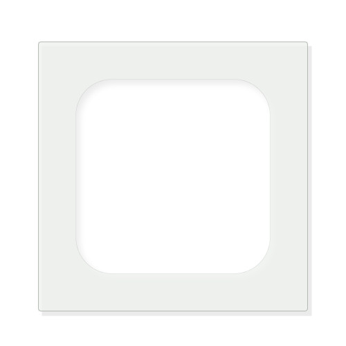 Rounded Square Reusable Mylar Stencil - 10 mil Paint and Craft Stencil