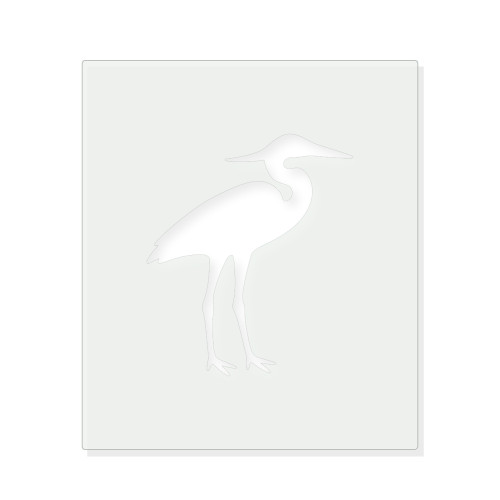 Heron Reusable Mylar Stencil - 10 mil Paint and Craft Stencil