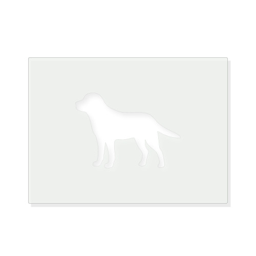 Labrador Reusable Mylar Stencil - 10 mil Paint and Craft Stencil