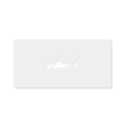 Hammerhead Shark 1 Reusable Mylar Stencil - 10 mil Paint and Craft Stencil