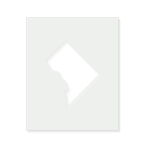Washington Dc Reusable Mylar Stencil - 10 mil Paint and Craft Stencil