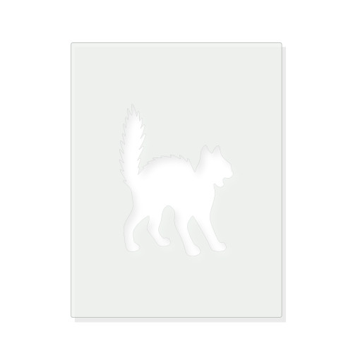 Scary Cat Reusable Mylar Stencil - 10 mil Paint and Craft Stencil