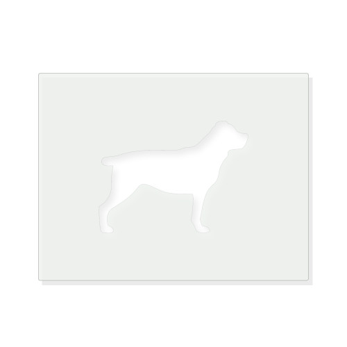 Rottweiler Reusable Mylar Stencil - 10 mil Paint and Craft Stencil