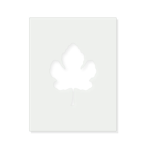 Fig Leaf Reusable Mylar Stencil - 10 mil Paint and Craft Stencil