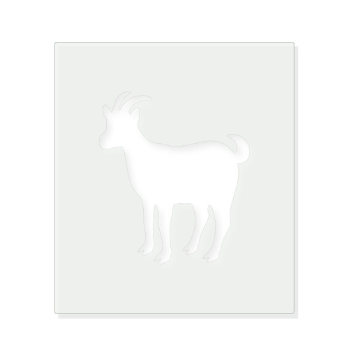 Goat Reusable Mylar Stencil - 10 mil Paint and Craft Stencil