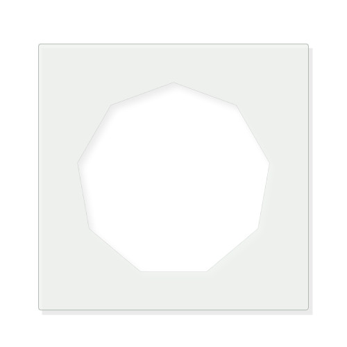 Nonagon Reusable Mylar Stencil - 10 mil Paint and Craft Stencil