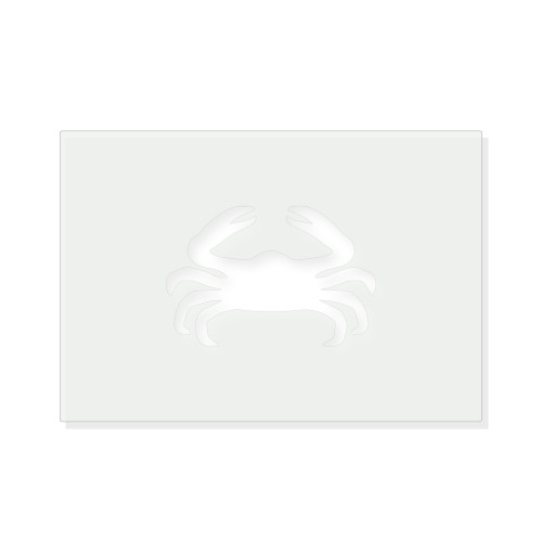 Crab 1 Reusable Mylar Stencil - 10 mil Paint and Craft Stencil