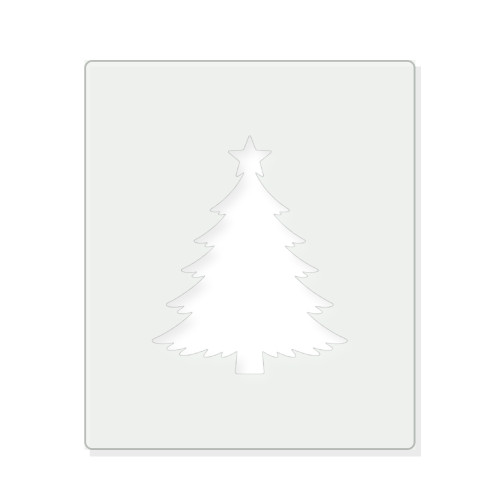 Christmas Tree Reusable Mylar Stencil - 10 mil Paint and Craft Stencil
