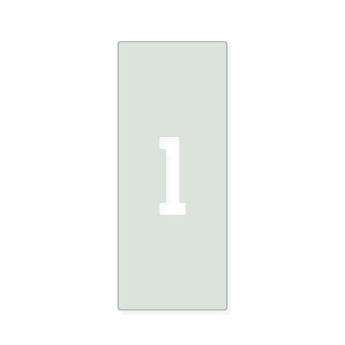 Lowercase Letter L Reusable Mylar Stencil, 10 mil Plastic Paint Stencil for Crafts and Decor