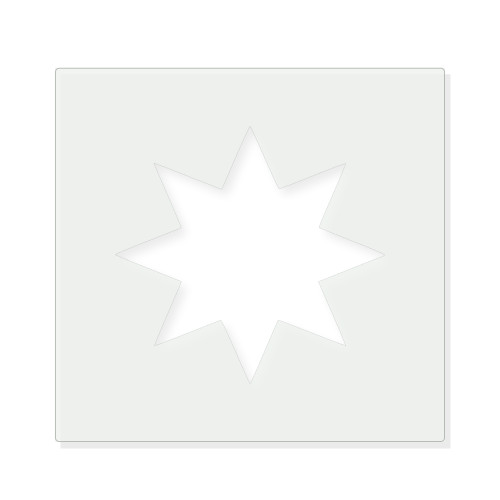 Star Reusable Mylar Stencil - 10 mil Paint and Craft Stencil