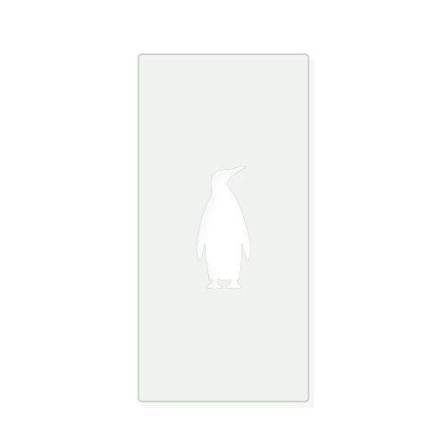 Emperor Penguin Reusable Mylar Stencil, 10 mil Plastic Paint Stencil for Crafts and Decor