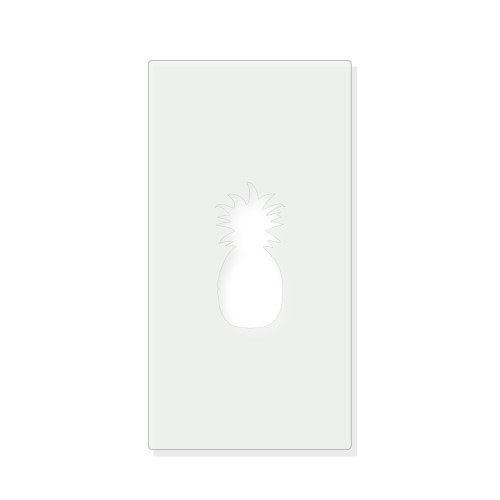 Pineapple 2 Reusable Mylar Stencil - 10 mil Paint and Craft Stencil