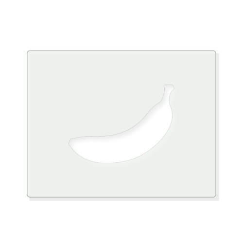 Banana Reusable Mylar Stencil - 10 mil Paint and Craft Stencil