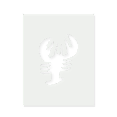 Crawfish Reusable Mylar Stencil - 10 mil Paint and Craft Stencil