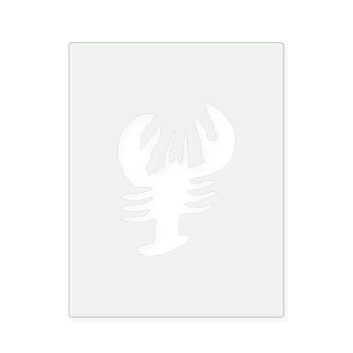 Crawfish Reusable Mylar Stencil, 10 mil Plastic Paint Stencil for Crafts and Decor