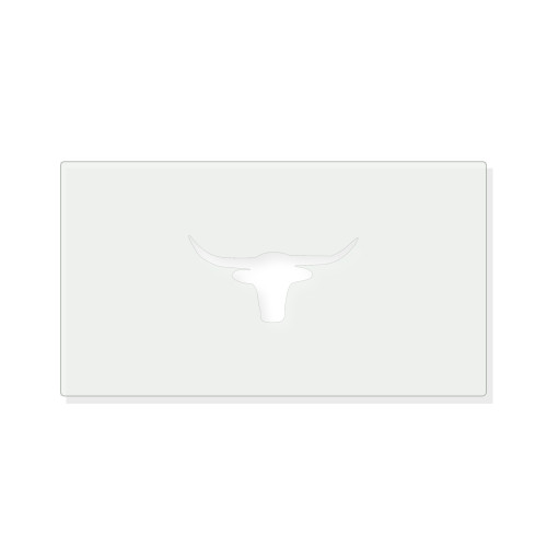 Steer Head Reusable Mylar Stencil - 10 mil Paint and Craft Stencil