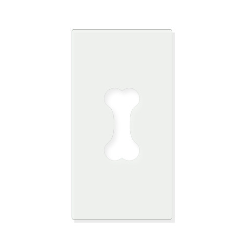 Dog Bone 3 Reusable Mylar Stencil - 10 mil Paint and Craft Stencil
