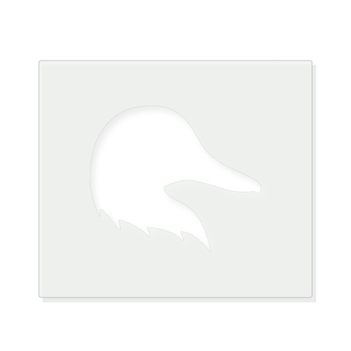 Duck Head Reusable Mylar Stencil - 10 mil Paint and Craft Stencil