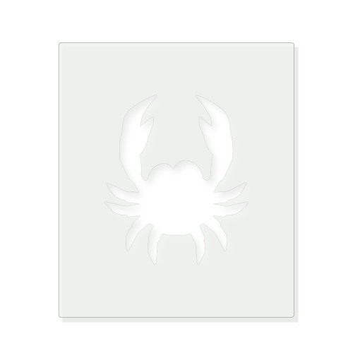 Crab 2 Reusable Mylar Stencil - 10 mil Paint and Craft Stencil