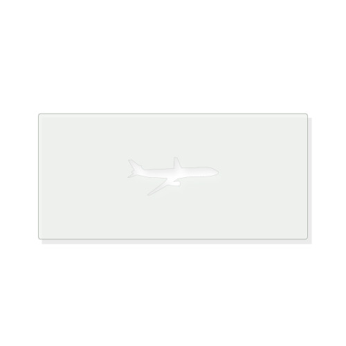 Airplane 1 Reusable Mylar Stencil - 10 mil Paint and Craft Stencil