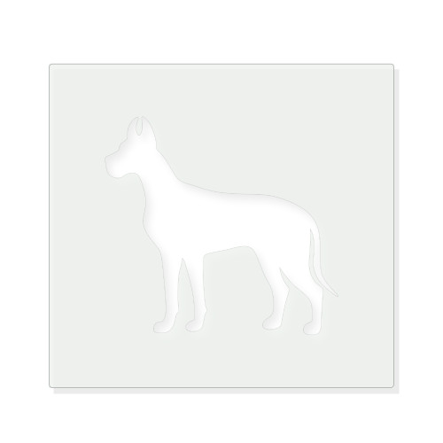 Great Dane Reusable Mylar Stencil - 10 mil Paint and Craft Stencil