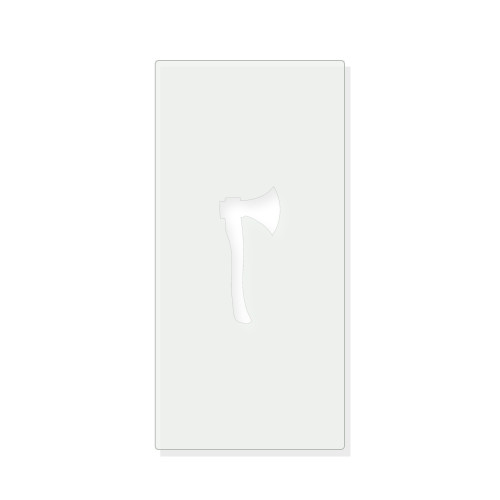 Axe 2 Reusable Mylar Stencil - 10 mil Paint and Craft Stencil