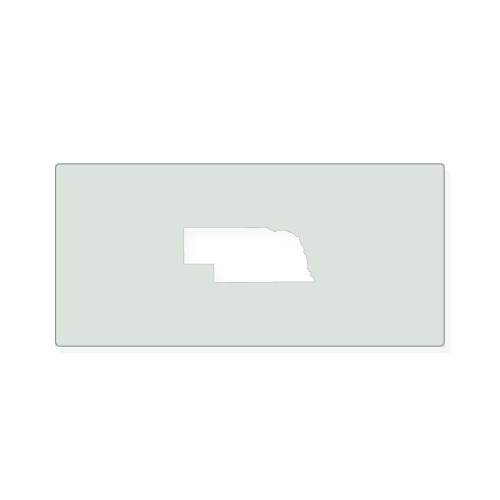 Nebraska Reusable Mylar Stencil, 10 mil Plastic Paint Stencil for Crafts and Decor
