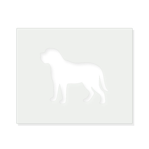 Mastiff Reusable Mylar Stencil - 10 mil Paint and Craft Stencil