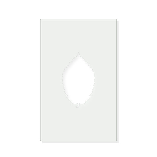 Elm Leaf Reusable Mylar Stencil - 10 mil Paint and Craft Stencil